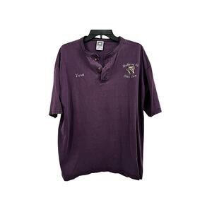 Embroidered Hairdresser Shirt Vera Mulberry St Hair Care Size XL Henley Cotton